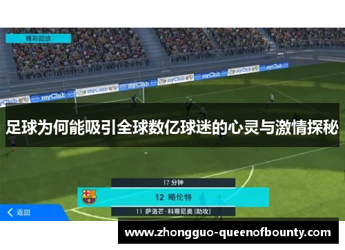 足球为何能吸引全球数亿球迷的心灵与激情探秘
